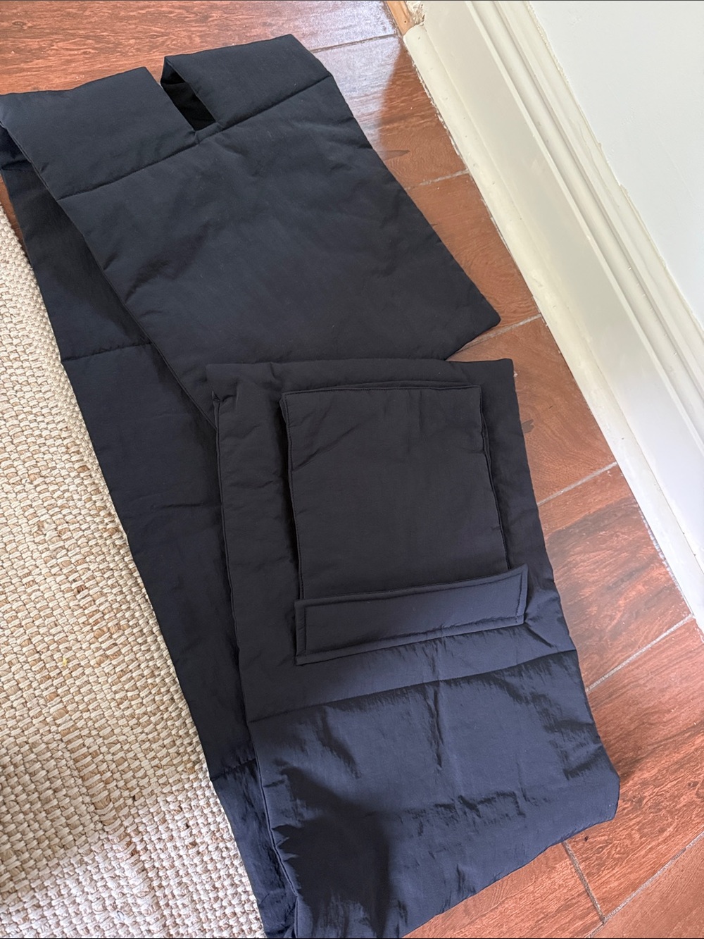 Men's Black Puffer scarf